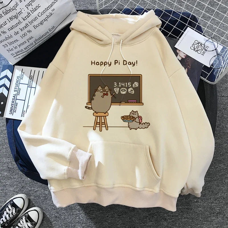 Sweatshirt Clothes Female Hood Oversized