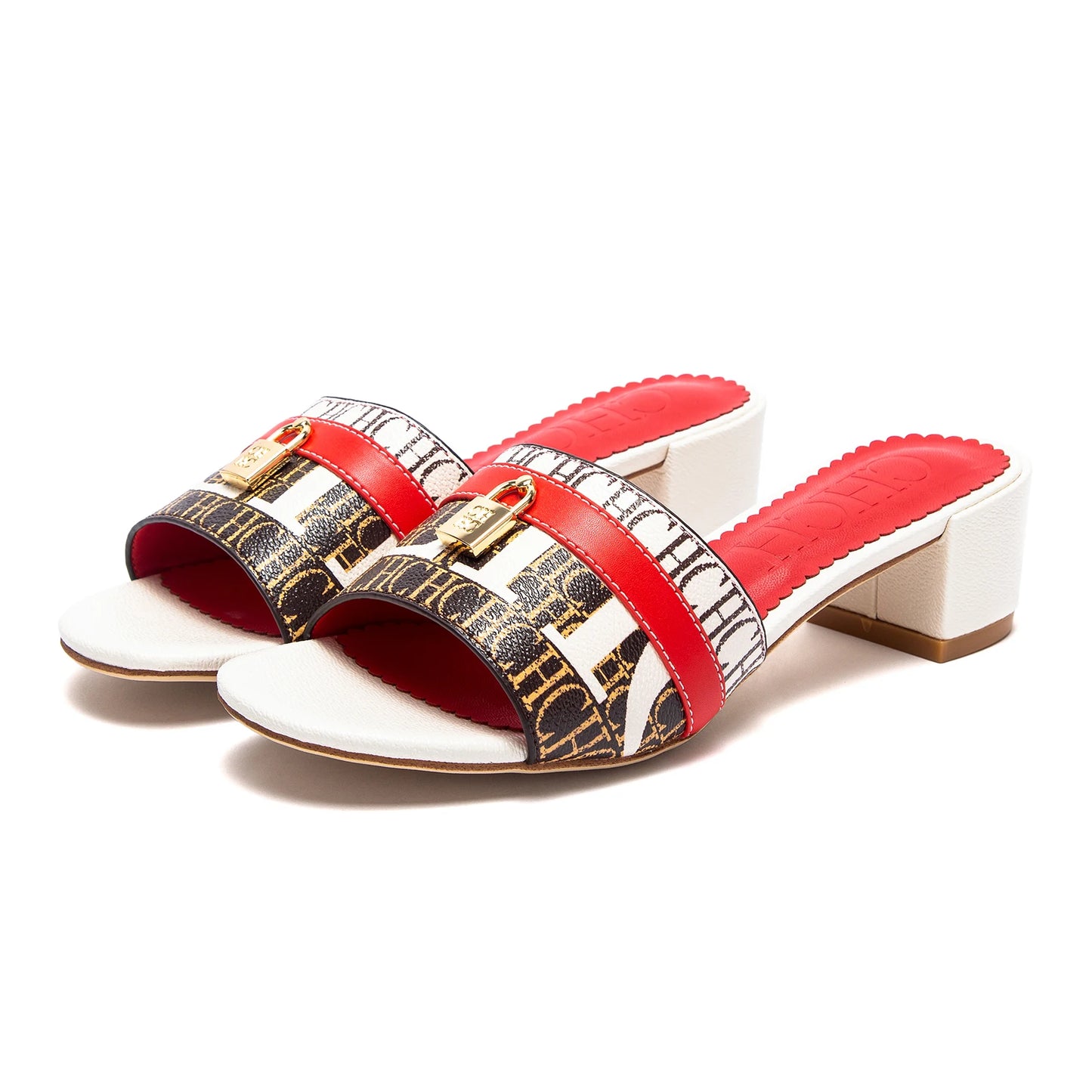 Comfortable Heeled Sandals Slide Sandals