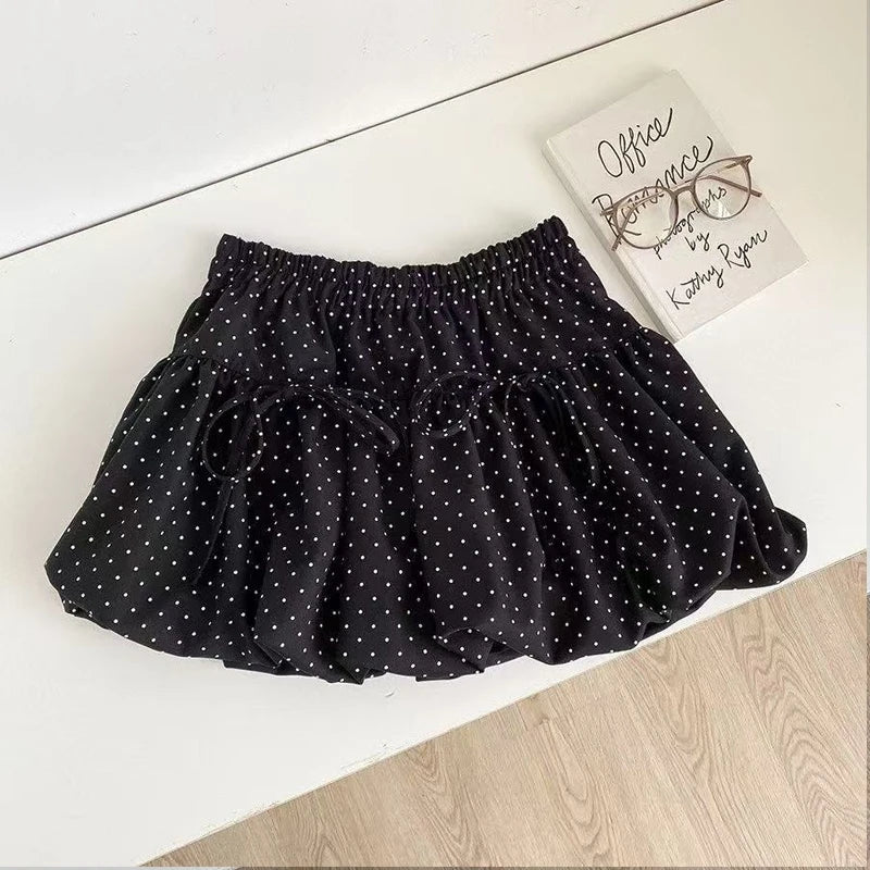 Polka Dot Cute Vintage Balloon Puffy Bubble Skirt