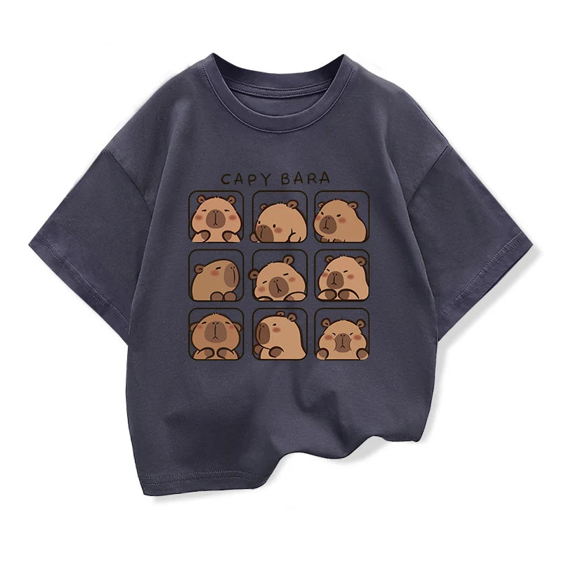 Capybara Kids Clothing Tees Summer