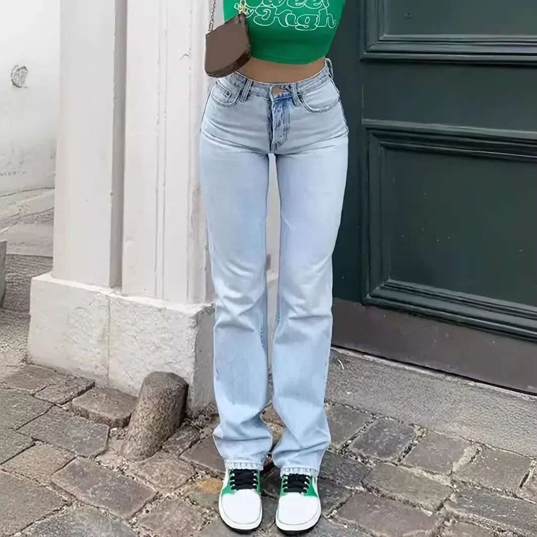 versatile straight jeans for women