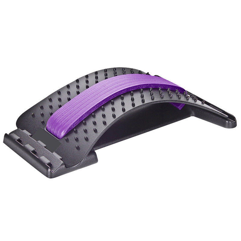 Back Massager & Stretcher – Adjustable Lumbar Support with Acupressure Points for Spine, Neck & Muscle Pain Relief