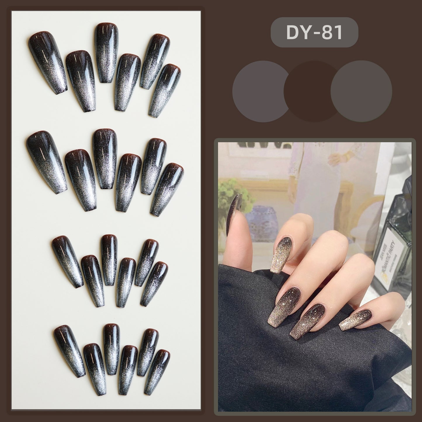 Velmora quitz Bloom Nail Tips