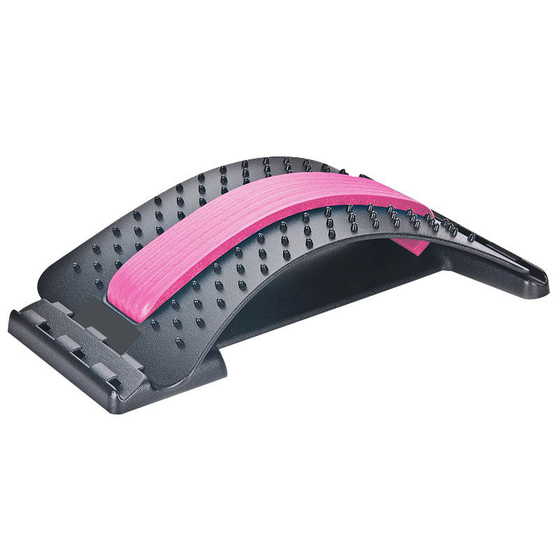 Back Massager & Stretcher – Adjustable Lumbar Support with Acupressure Points for Spine, Neck & Muscle Pain Relief