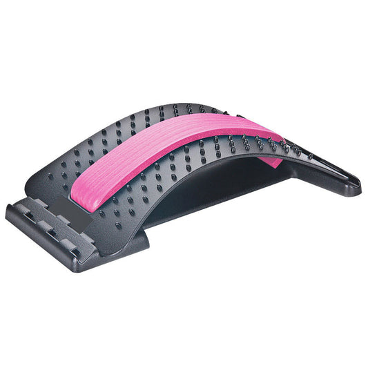 Back Massager & Stretcher – Adjustable Lumbar Support with Acupressure Points for Spine, Neck & Muscle Pain Relief