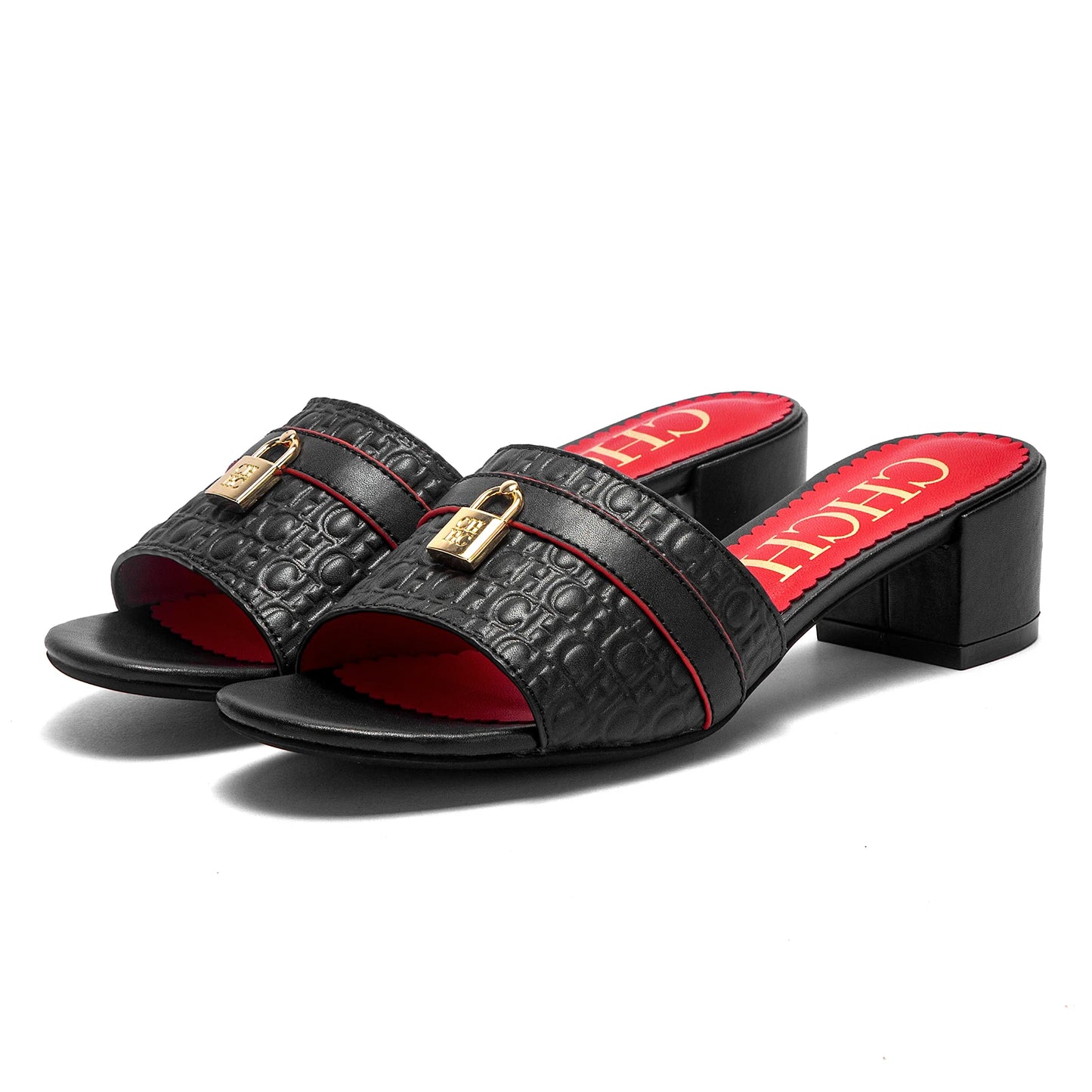Comfortable Heeled Sandals Slide Sandals