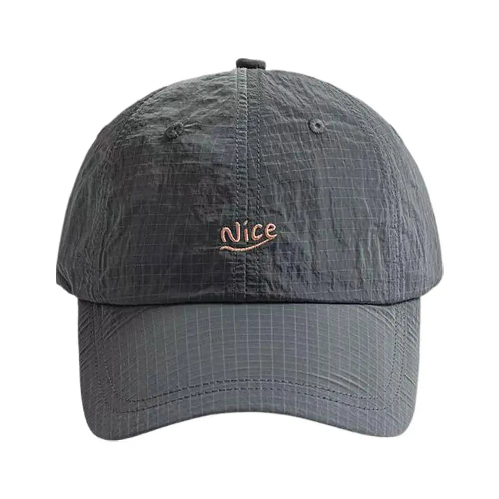 Fashion Plaid Thin Sun Cap