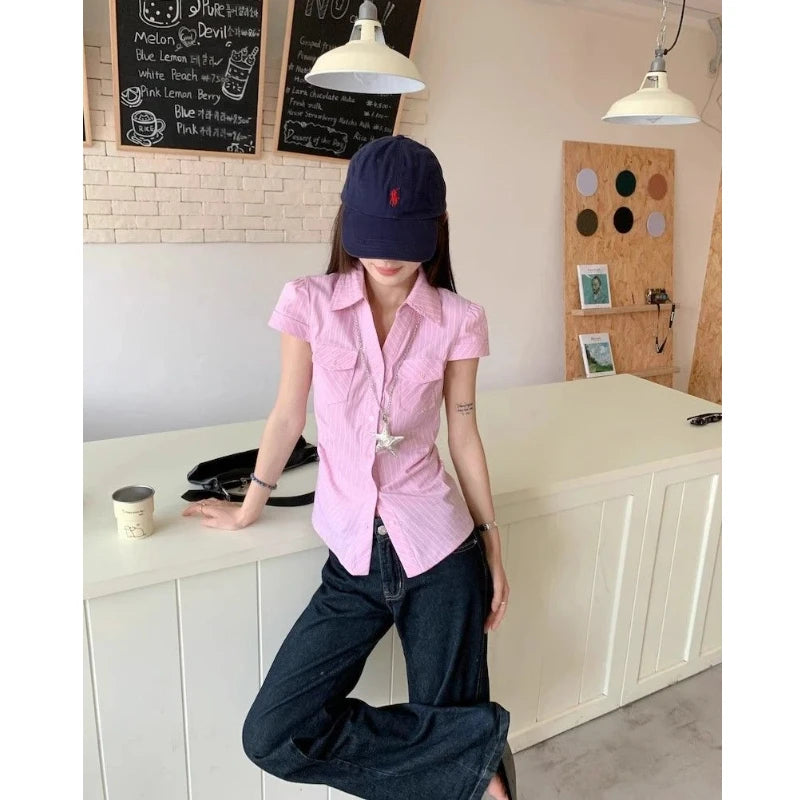 Fashion Blouse Sweet Elegant Women Clothing
