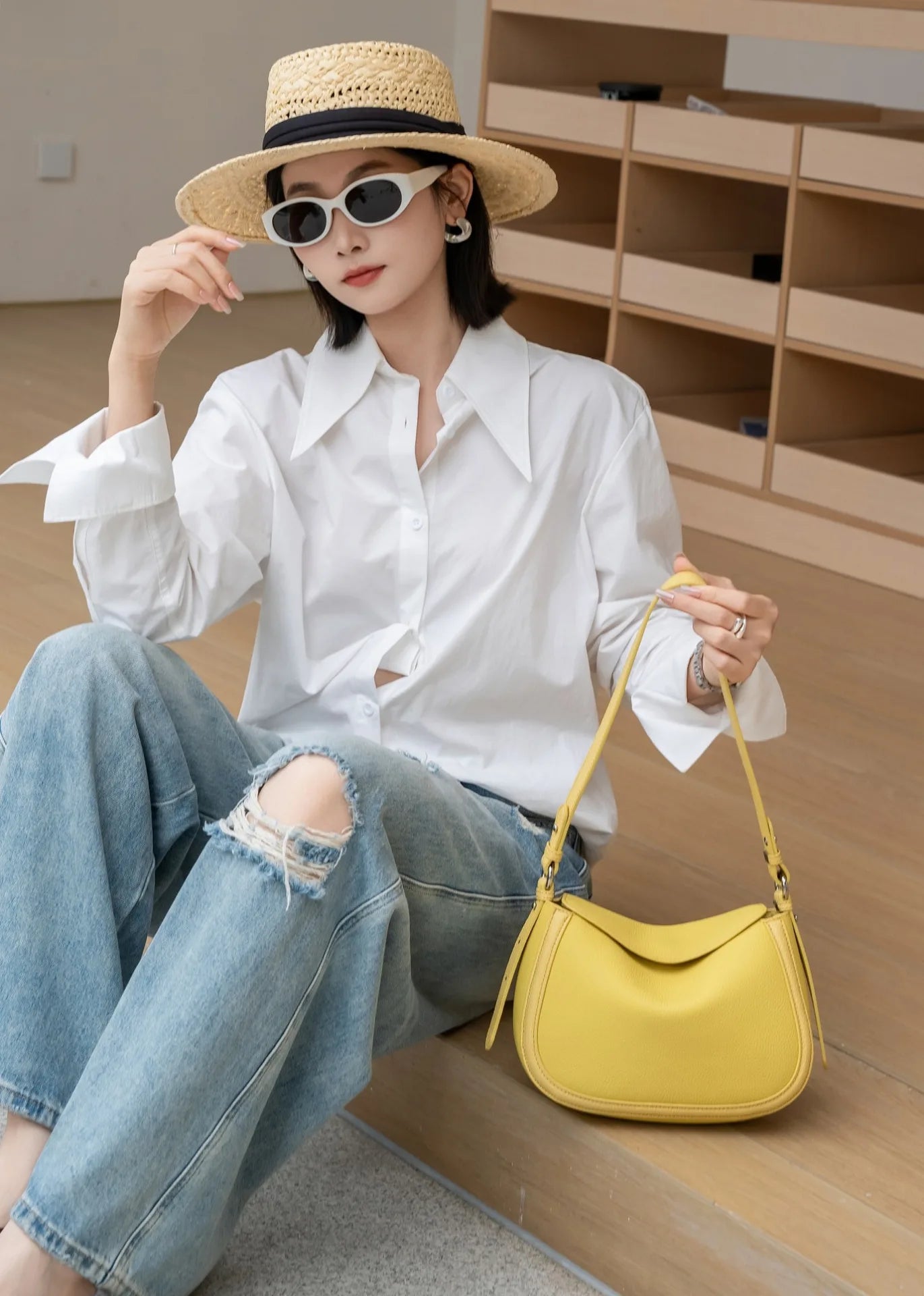 YANATARI Genuine leather woman bag