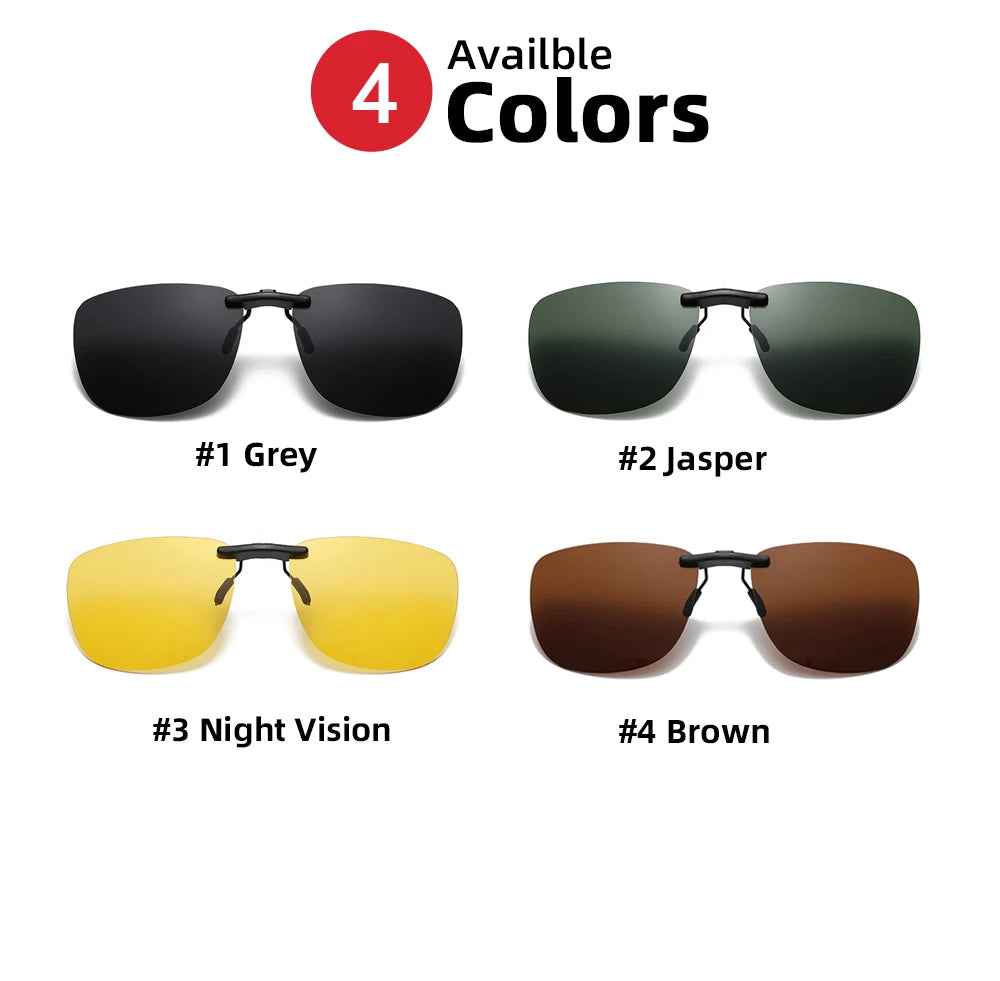 Square Clip On Sunglasses Women