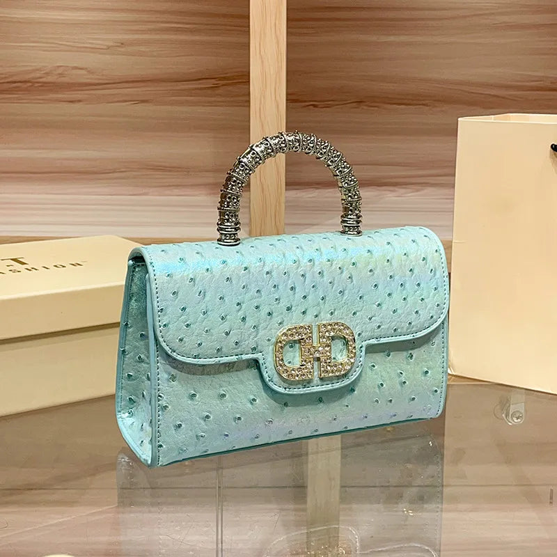 New Ostrich Pattern Underarm Handbag