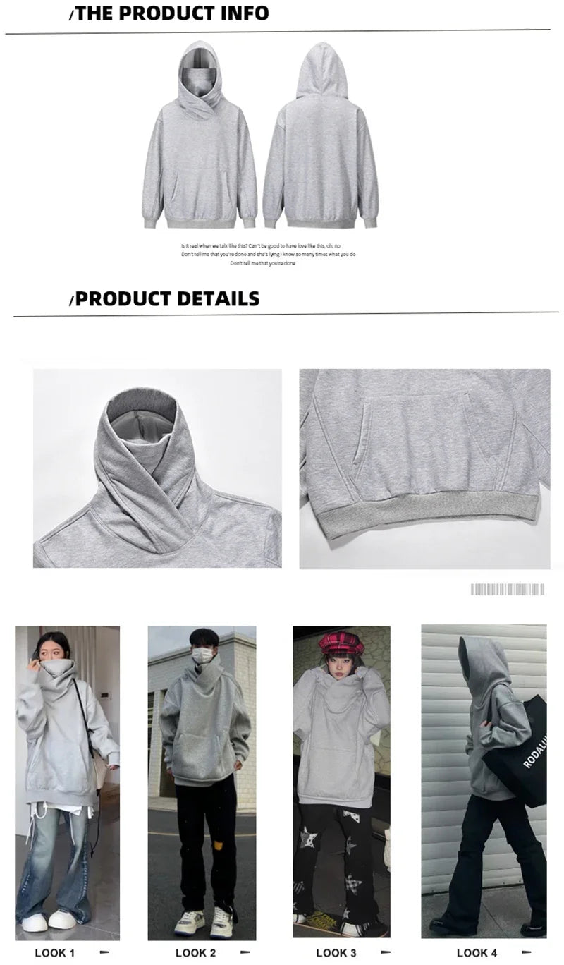 Sweatshirts Hip Hop Japanese Streetwear Oversized Hoodie
