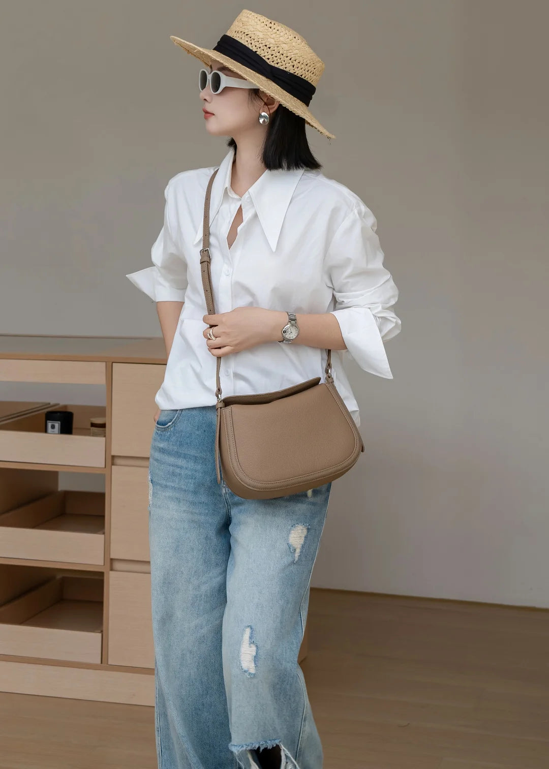 YANATARI Genuine leather woman bag