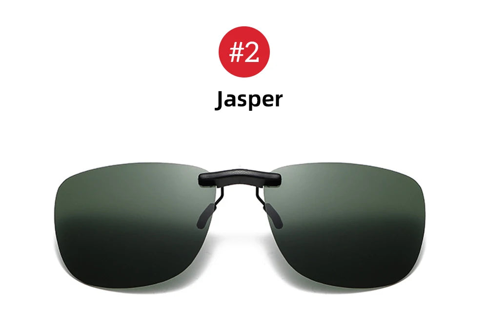 Square Clip On Sunglasses Women
