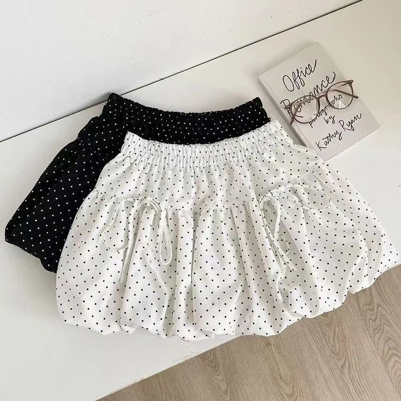 Polka Dot Cute Vintage Balloon Puffy Bubble Skirt