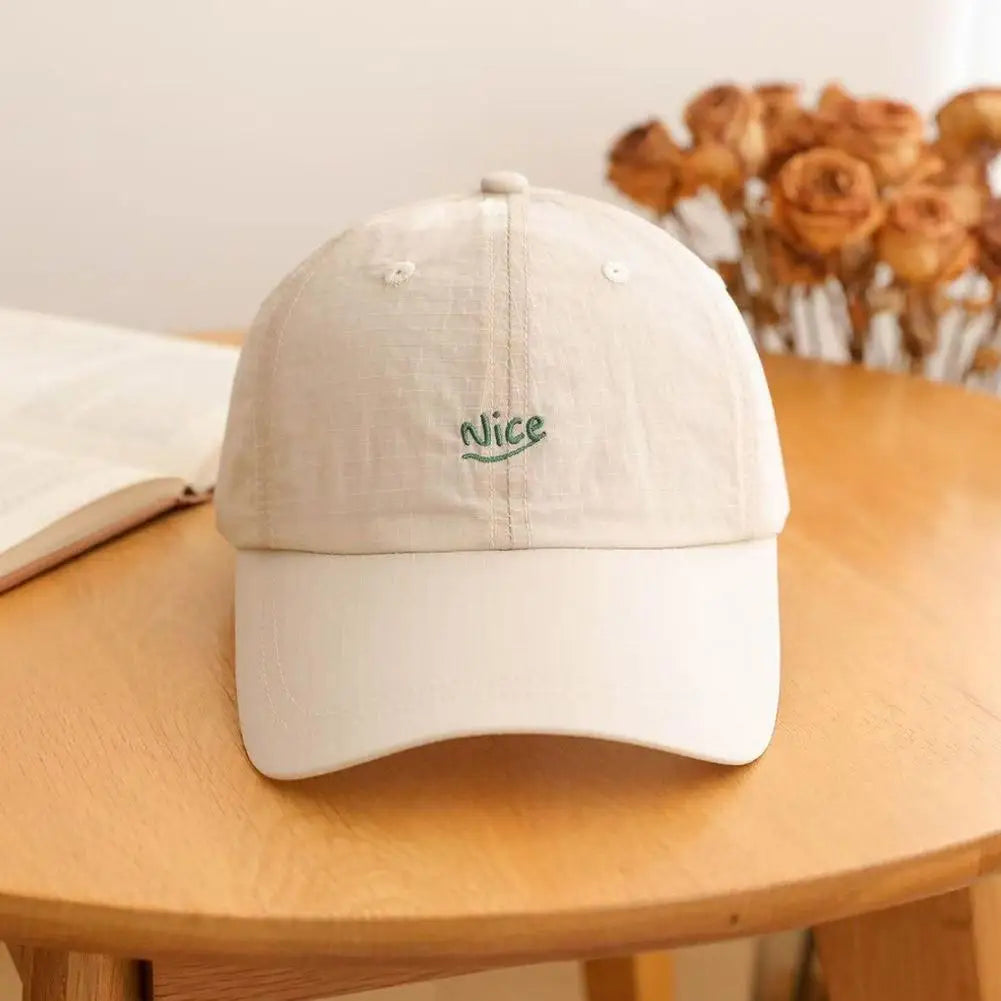 Fashion Plaid Thin Sun Cap