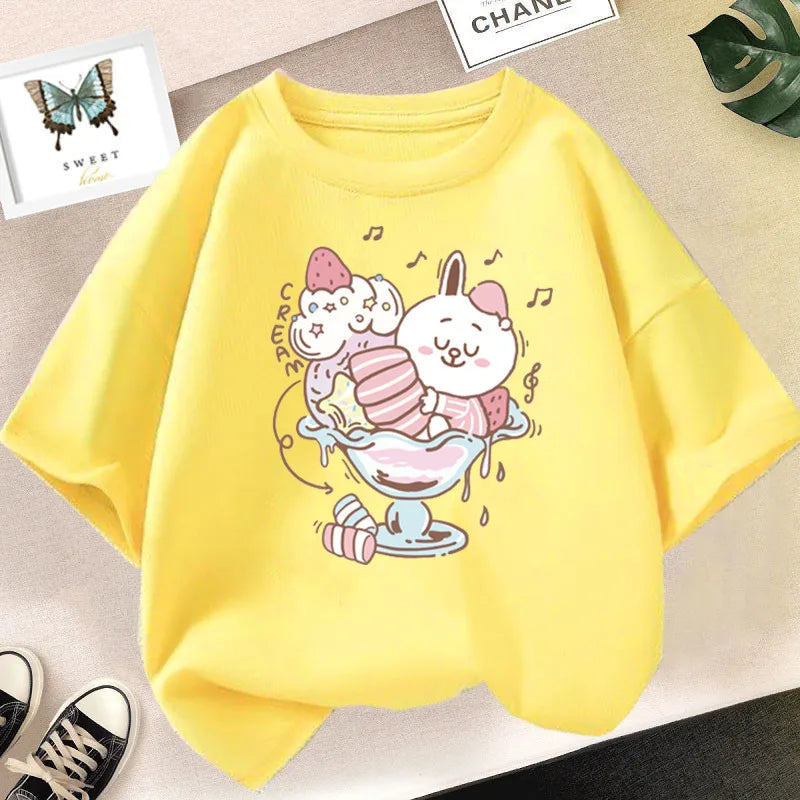Strawberry Girls Aesthetic Pink Tops Tee