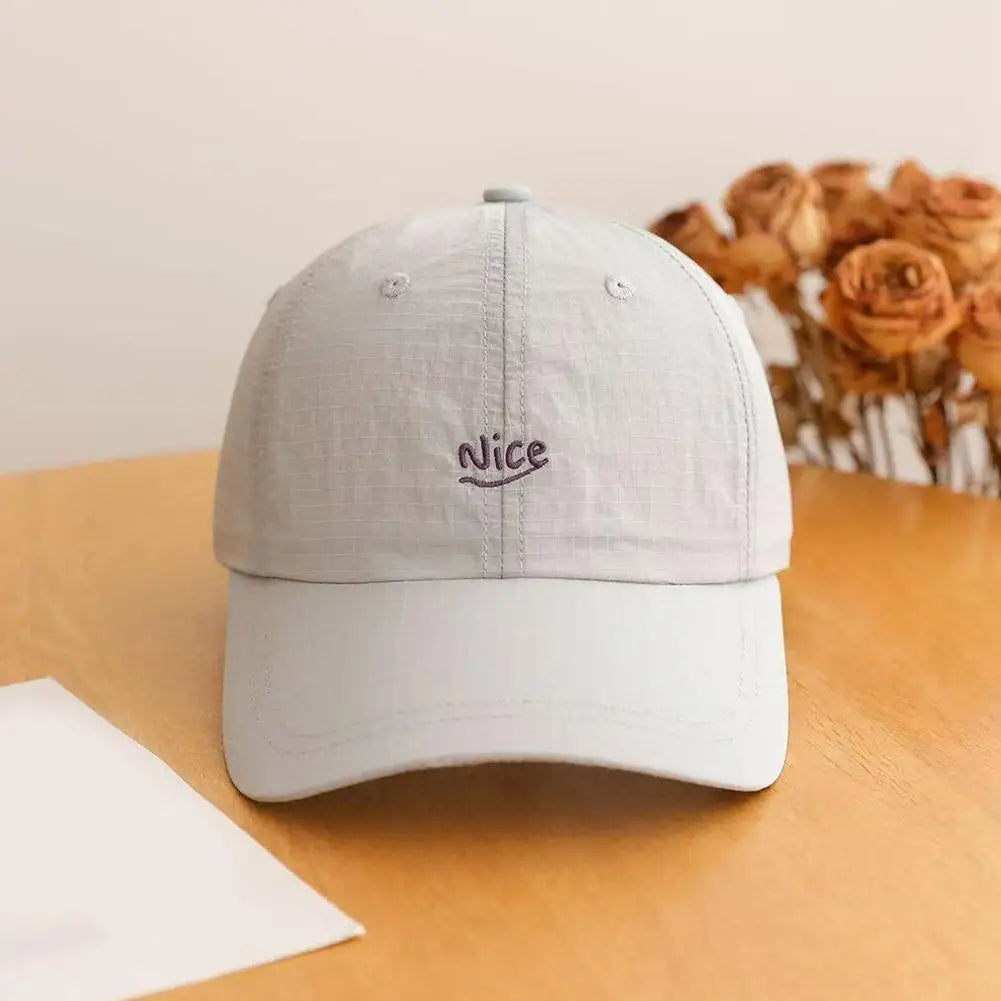 Fashion Plaid Thin Sun Cap