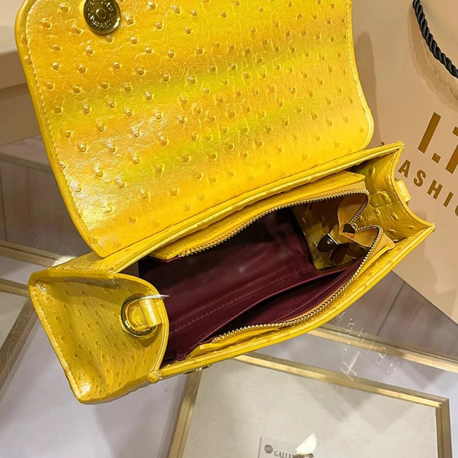 New Ostrich Pattern Underarm Handbag
