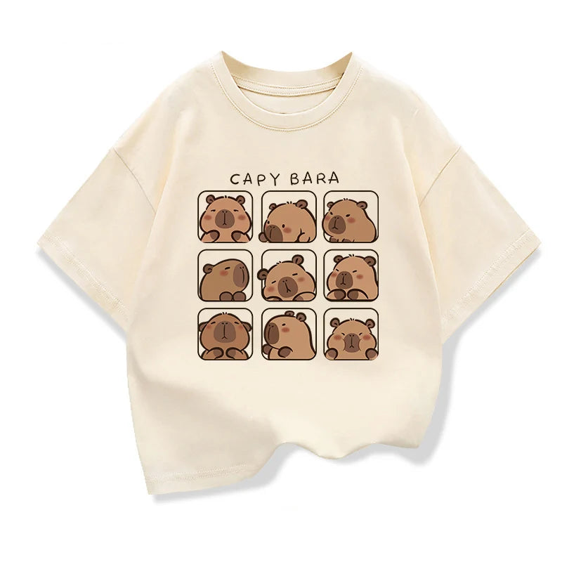 Capybara Kids Clothing Tees Summer