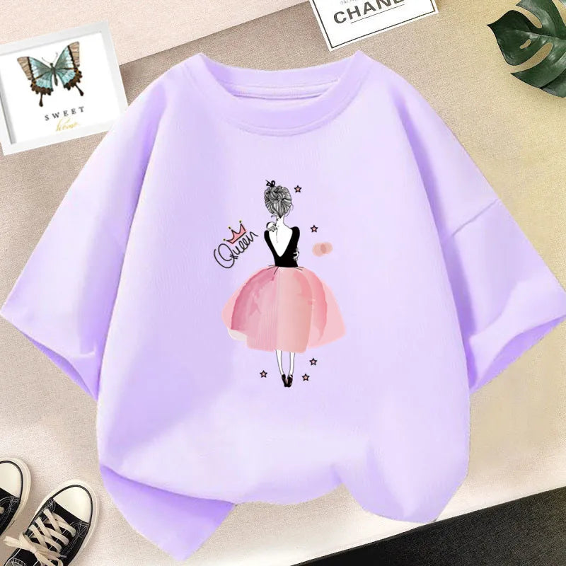 Strawberry Girl Short Sleeved T Shirt