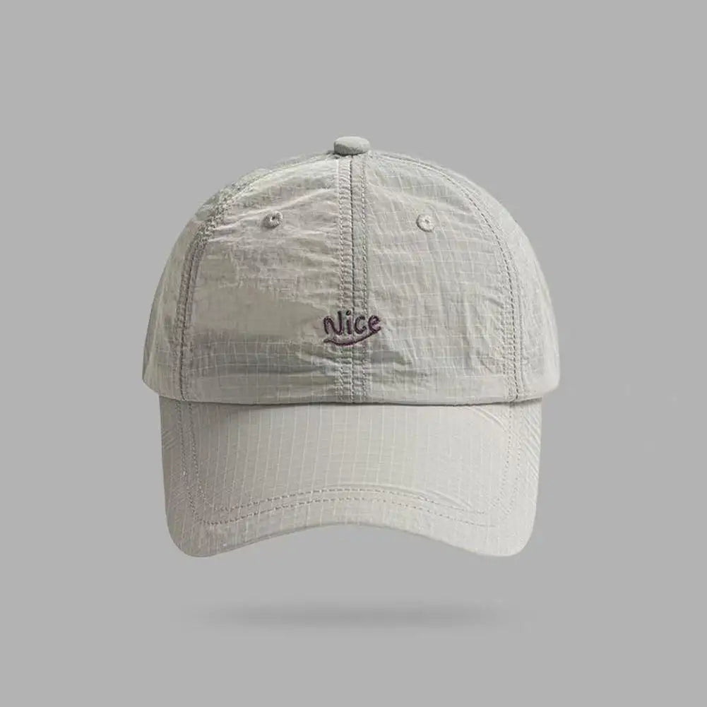 Fashion Plaid Thin Sun Cap