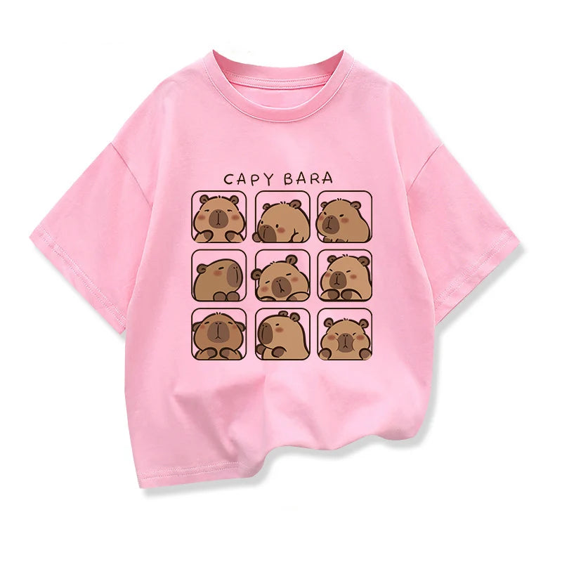 Capybara Kids Clothing Tees Summer