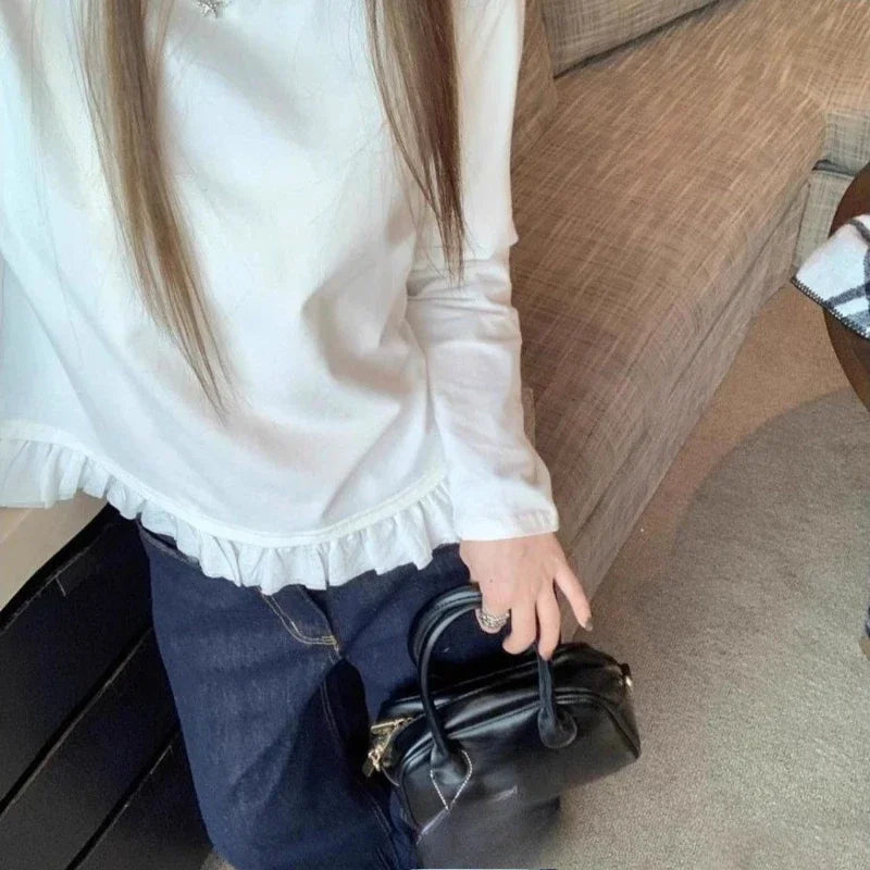 Versatile and Simple White Inner Wear Top Clothes
