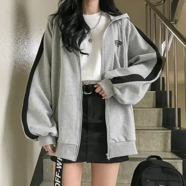 Korean Version Embroidered Fleece Zipper