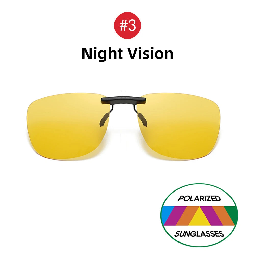 Square Clip On Sunglasses Women