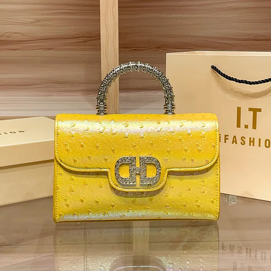 New Ostrich Pattern Underarm Handbag