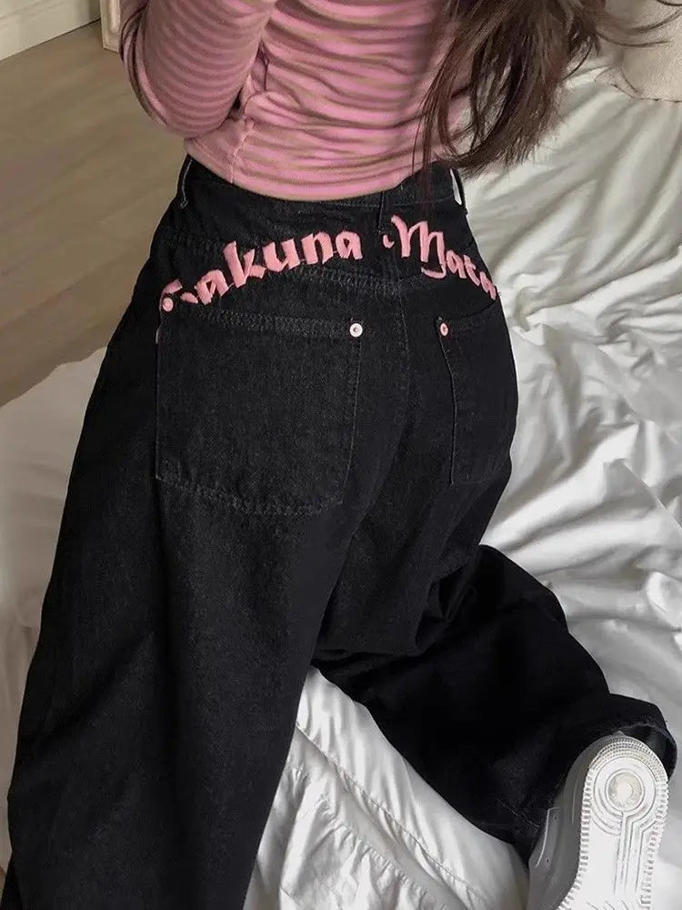 Retro Emo Harajuku Loose Jeans
