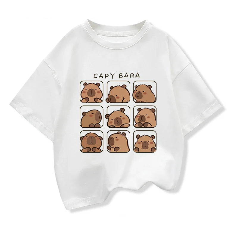 Capybara Kids Clothing Tees Summer
