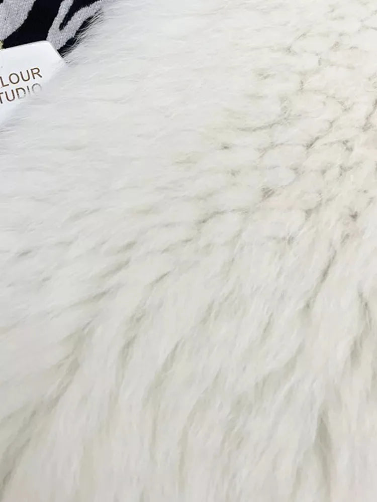 Faux Fox Fur Coats Women Fur Jackets