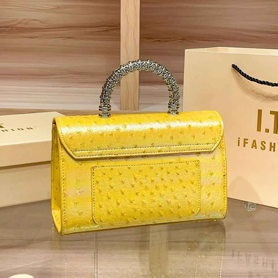 New Ostrich Pattern Underarm Handbag