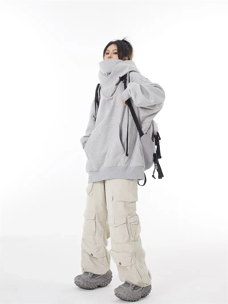 Sweatshirts Hip Hop Japanese Streetwear Oversized Hoodie
