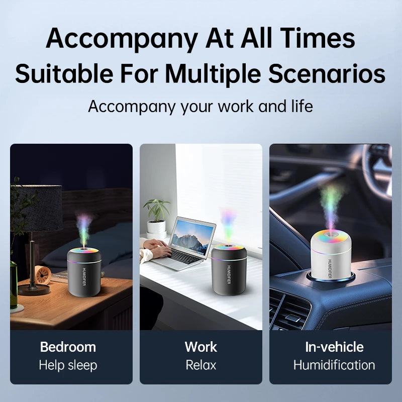For your car and room 180ml air humidfier