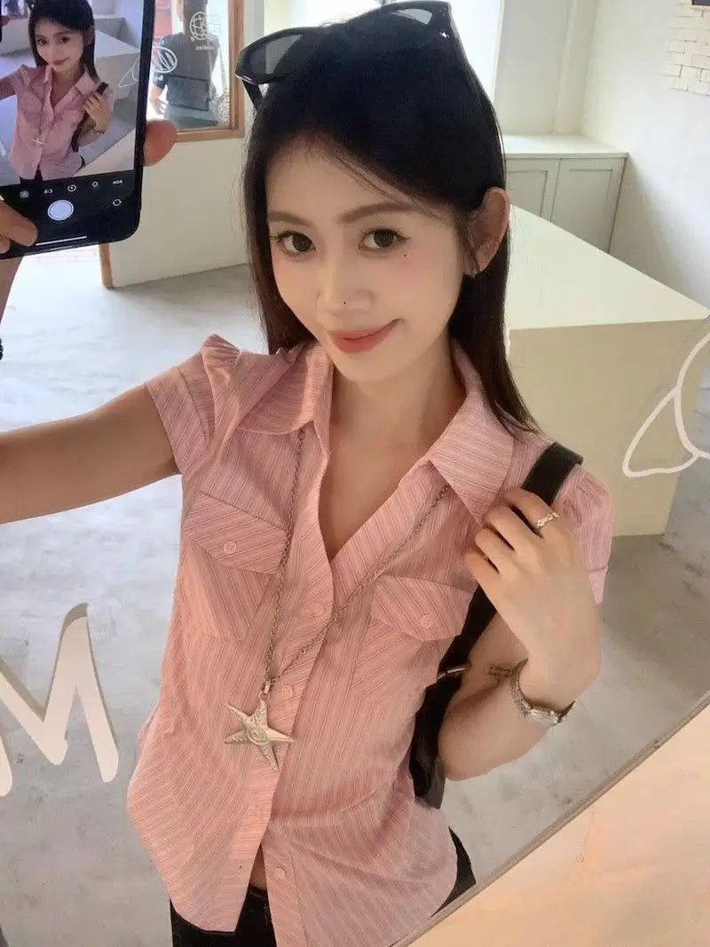 Fashion Blouse Sweet Elegant Women Clothing