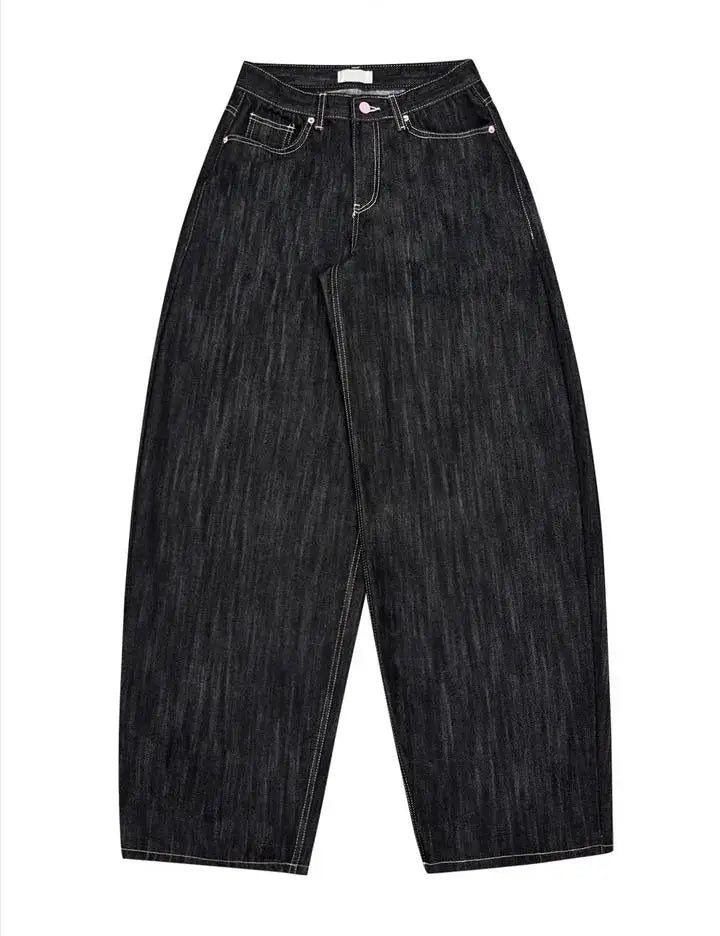 Korean Mom Jeans Punk Retro