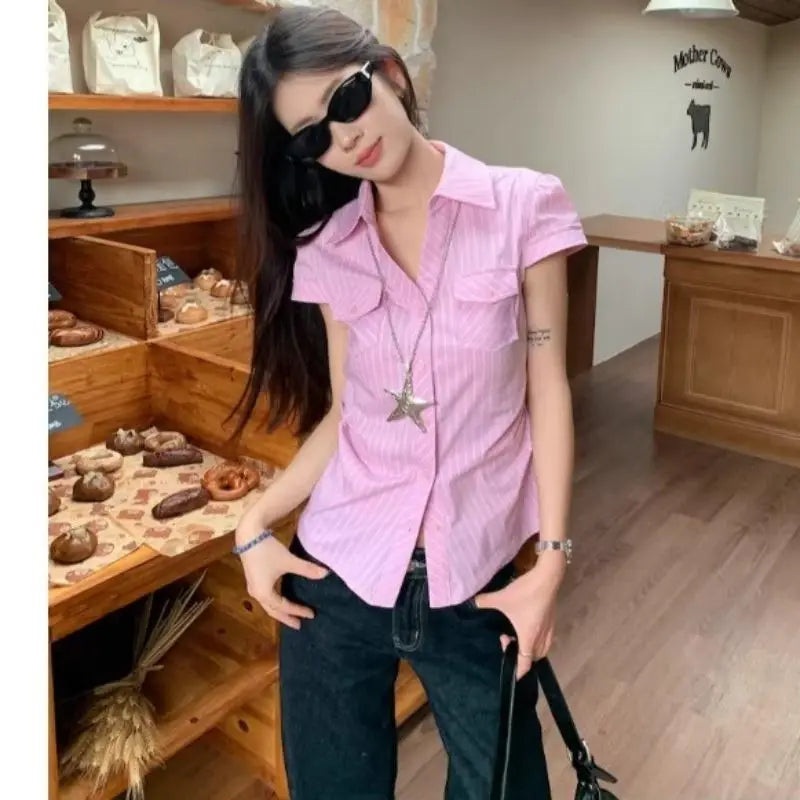 Fashion Blouse Sweet Elegant Women Clothing