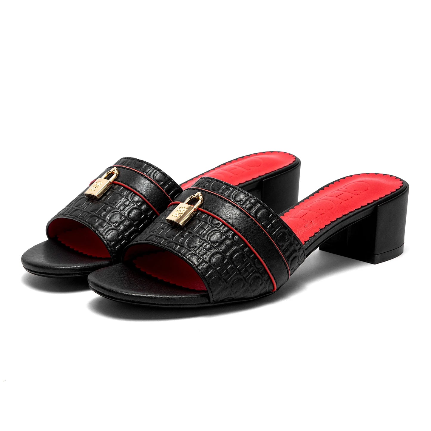 Comfortable Heeled Sandals Slide Sandals