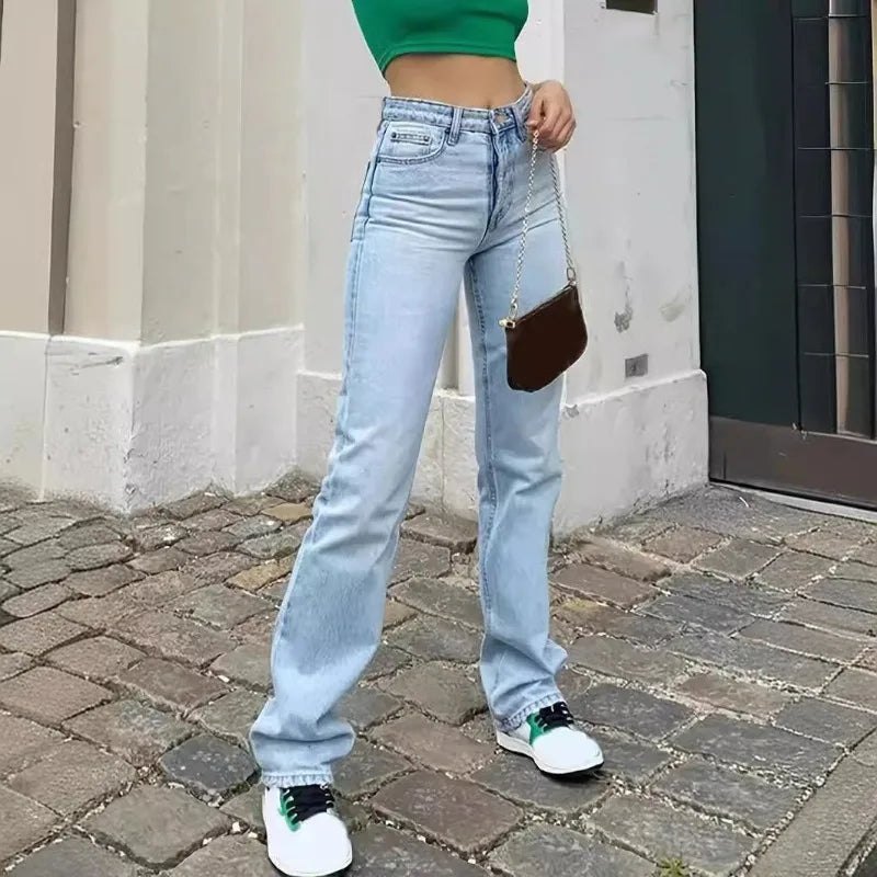 versatile straight jeans for women