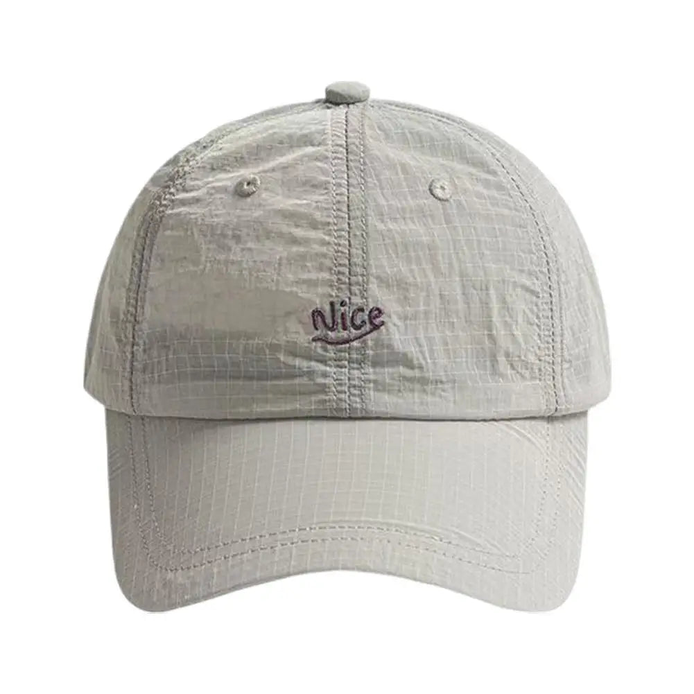 Fashion Plaid Thin Sun Cap