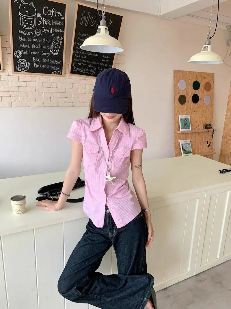 Fashion Blouse Sweet Elegant Women Clothing