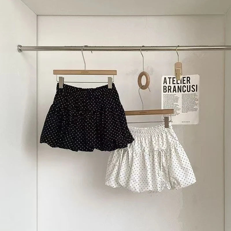 Polka Dot Cute Vintage Balloon Puffy Bubble Skirt