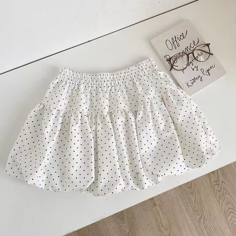Polka Dot Cute Vintage Balloon Puffy Bubble Skirt