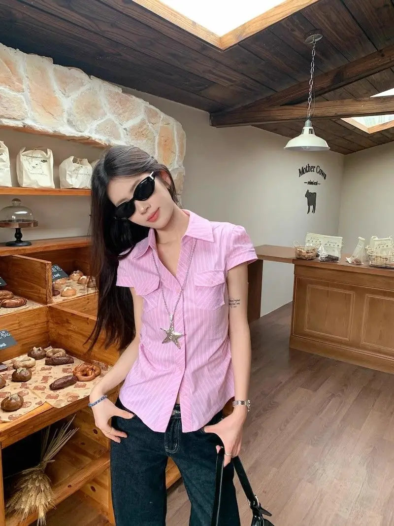Fashion Blouse Sweet Elegant Women Clothing
