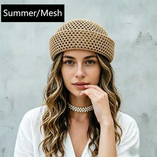 Summer Mesh Hollow Berets