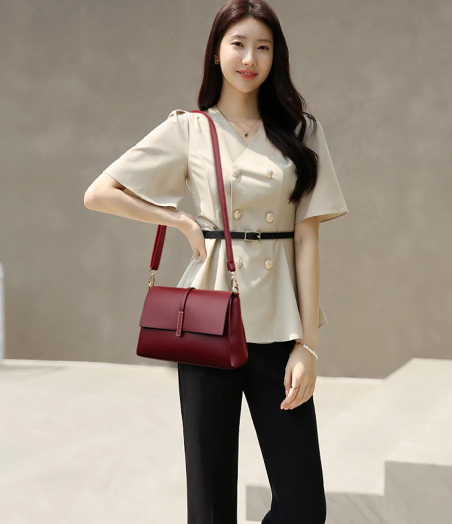 Soft Leather Luxury Shoulder Crossbody
