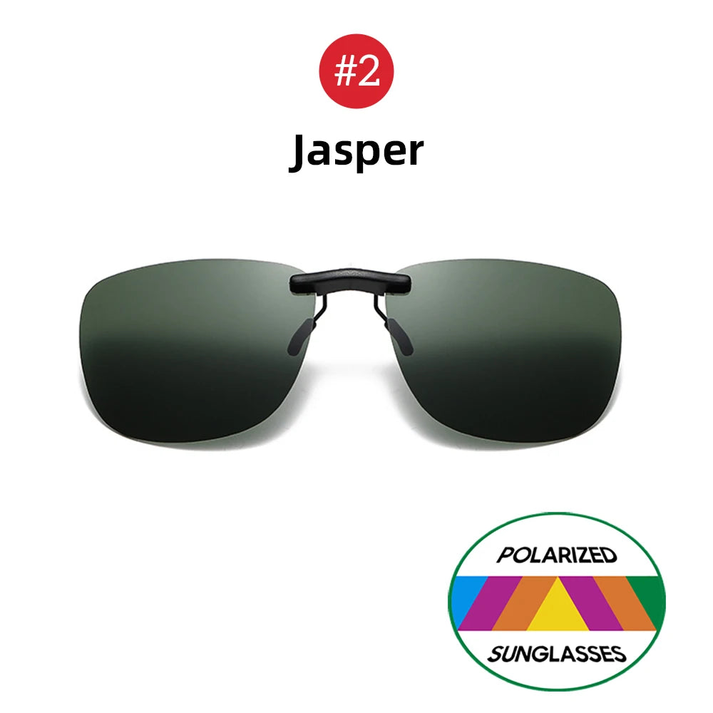 Square Clip On Sunglasses Women